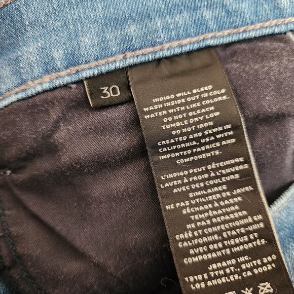 J. Brand Mid Rise Crop Skinny Jeans Women's 30 Eco Wash Denim NWT - Picture 10 of 12